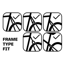 Load image into Gallery viewer, Bicycle frame types for rollable mudguards